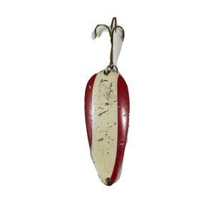 Eppinger "Daredevlet" Fishing Lure Red White Flasher Spoon 2.75" Troll Vintage
